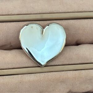 Sterling silver heart ring size 8. Blemish free.